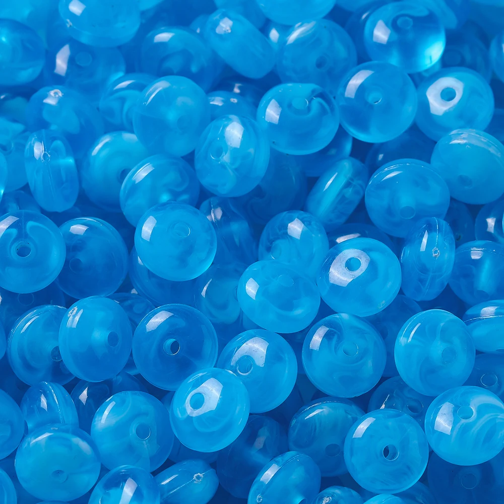 50 stuks gekleurde acryl twee kleuren kralen platte ronde spacer kralen voor doe-het-zelf oorbellen kettingen armbanden sieraden maken bevindingen