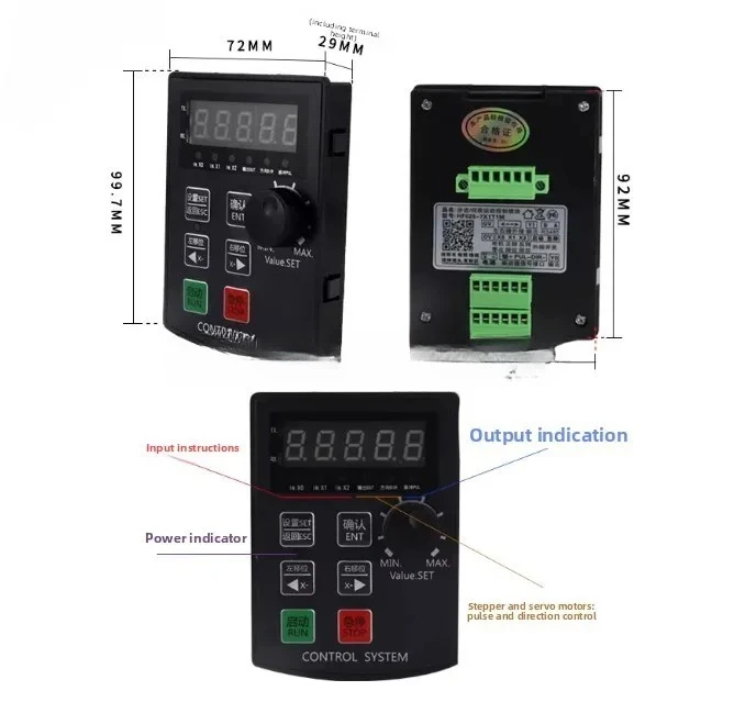 Servo stepper motor controller pulse governor HF020 forward and reverse positioning angle controller 24V