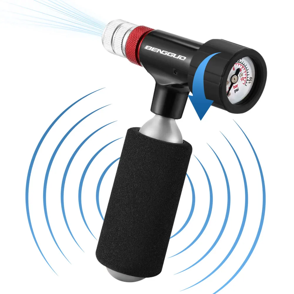 

Bicycle Quick Inflatable Head Lightweight Air Pump Inflator Adapter Reusable Bike Inflation Valves Head for Tire Repair Tool