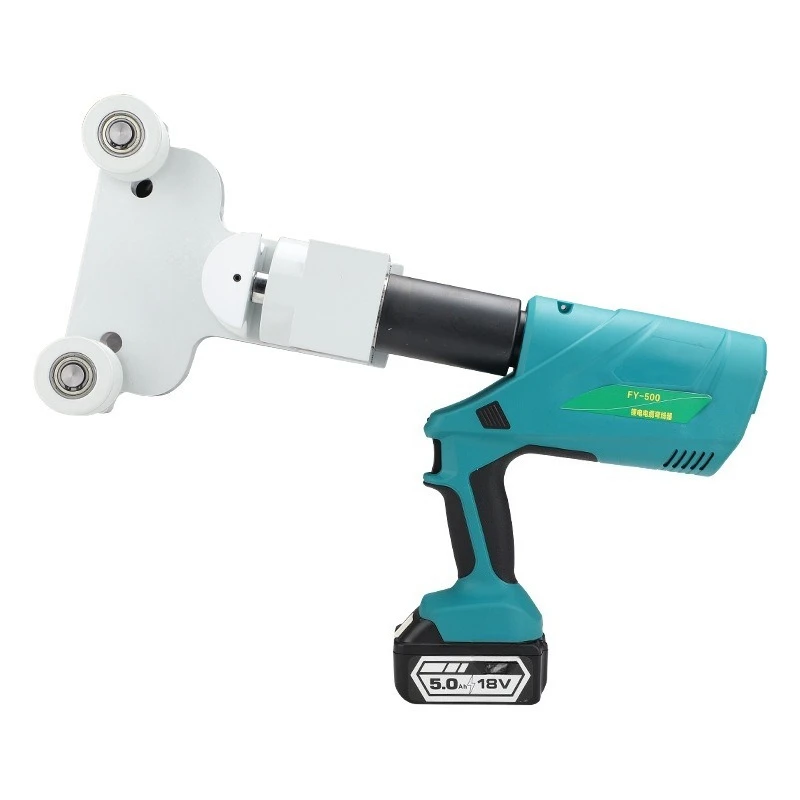 FY-500 Rechargeable Lithium Hydraulic Cable Bender Max 500mm² Electric Quick Cable Bending Tool For Electrical Construction
