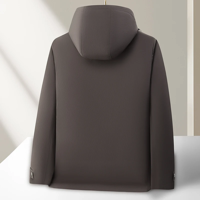 High Quality Men's Goose Down Jackets 2025 Winter Casual Windproof Warm Puffer Coat Liner&Hat Detachable Outwear Padded Clothing