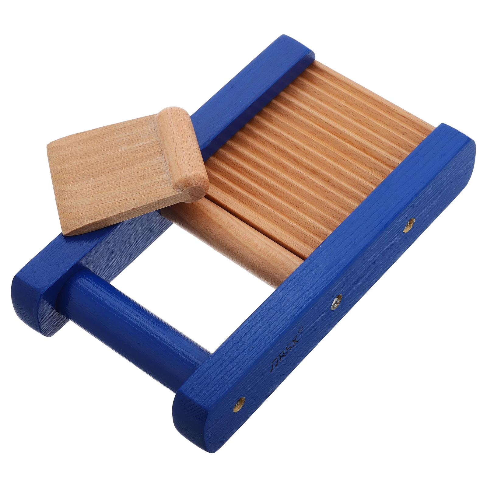 Holz Musikinstrument Schaber Blau Kinder Kind Kleinkind Bildung Rhythmus Beat Handheld Musik Spielzeug Set Percussion Instrumente