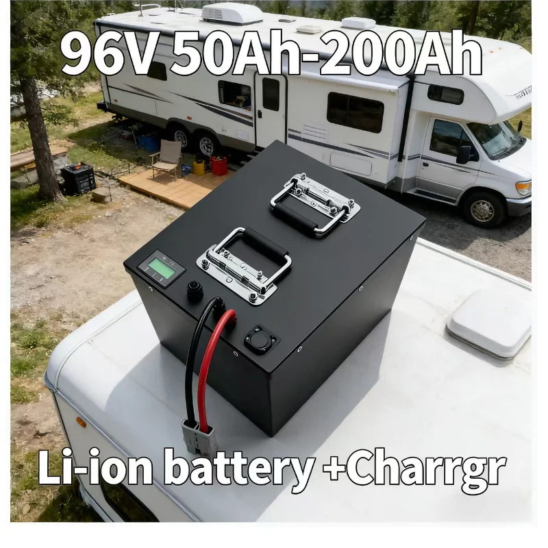 

Аккумуляторный блок Li-ion 96В | Умная Bluetooth BMS-система | Аккумуляторы глубокого разряда, перезаряжаемые, 50–200 Ач | Мощный источник питания для электроприборов 3000Вт/5000Вт/9000Вт