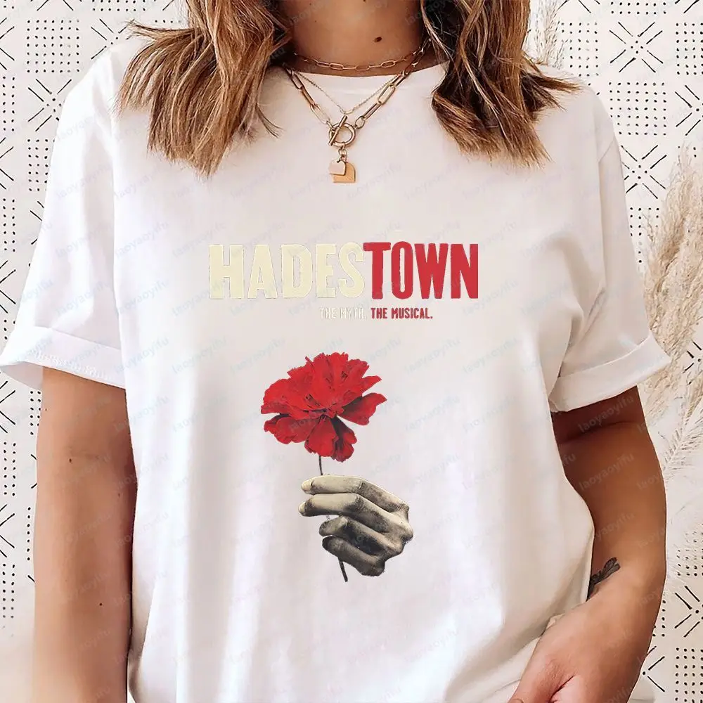 Hadestown The Musical - Summer Trend Harajuku Short Sleeve Men's and Women's Universal Pattern Large-Sized Comfortable T-Shirt