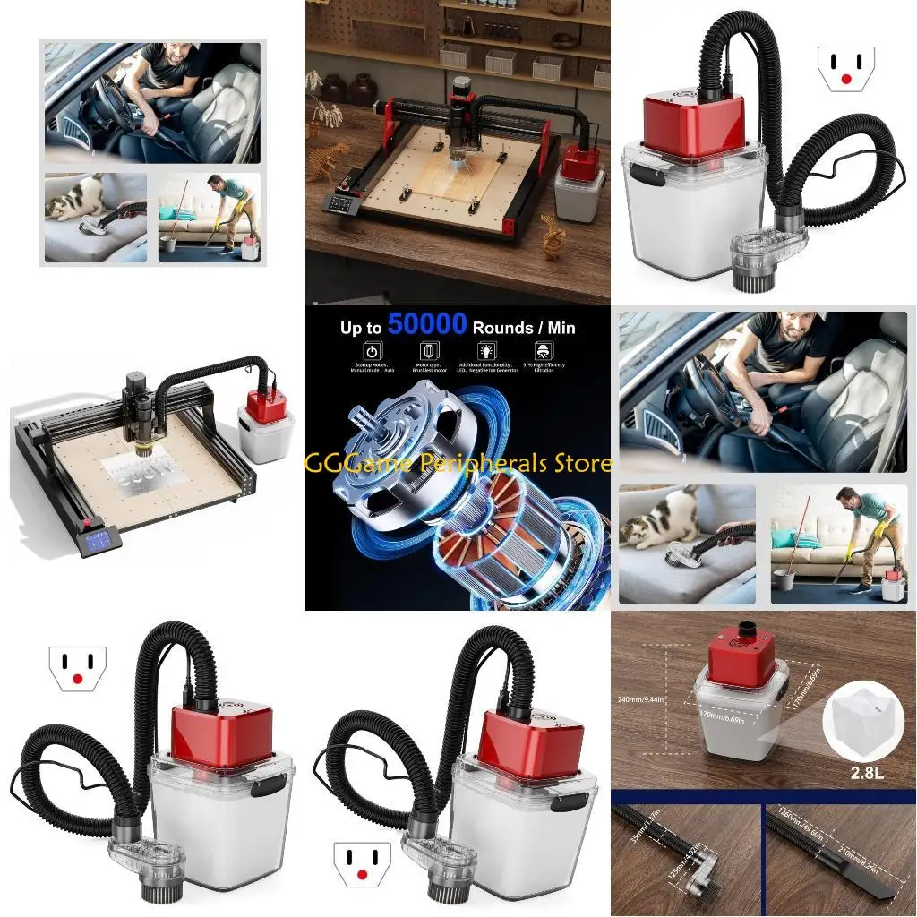 

У55Б 6000Па сильный пылесборник всасывания для машин с камерой ясности отключения перегрева безопасности