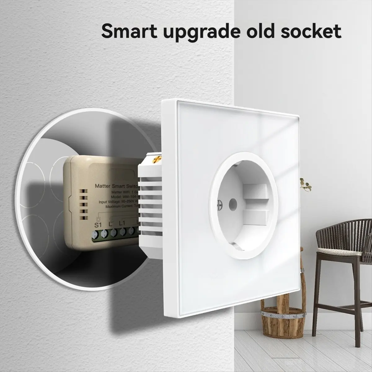 Super Sale Tuya WiFi Matter Smart Switch Module Mini Relay Timer Voice Control App Remote Control Work with Alexa Google Home