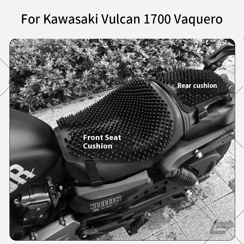 

For Kawasaki Vulcan 1700 Vaquero Universal Motorcycle Summer Seat Cover Waterproof Soft Silicone Cushion Breathable Anti-Slip