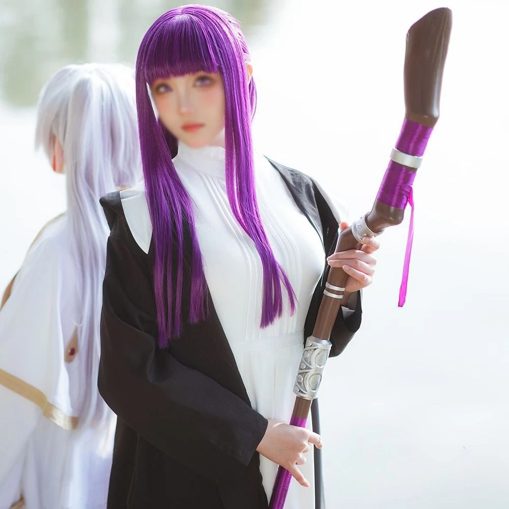 

Sousou No Frieren Cosplayフリーレン Frieren Fantasia Costume Coat Shirts Outfit Fantasy Halloween Role-play Costume and Matching Wig