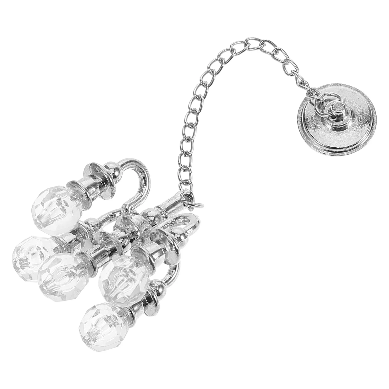 House LED Dollhouse Chandelier Ceiling Light Hanging Miniature Model Alloy Tiny Lamp Adornment Pendant