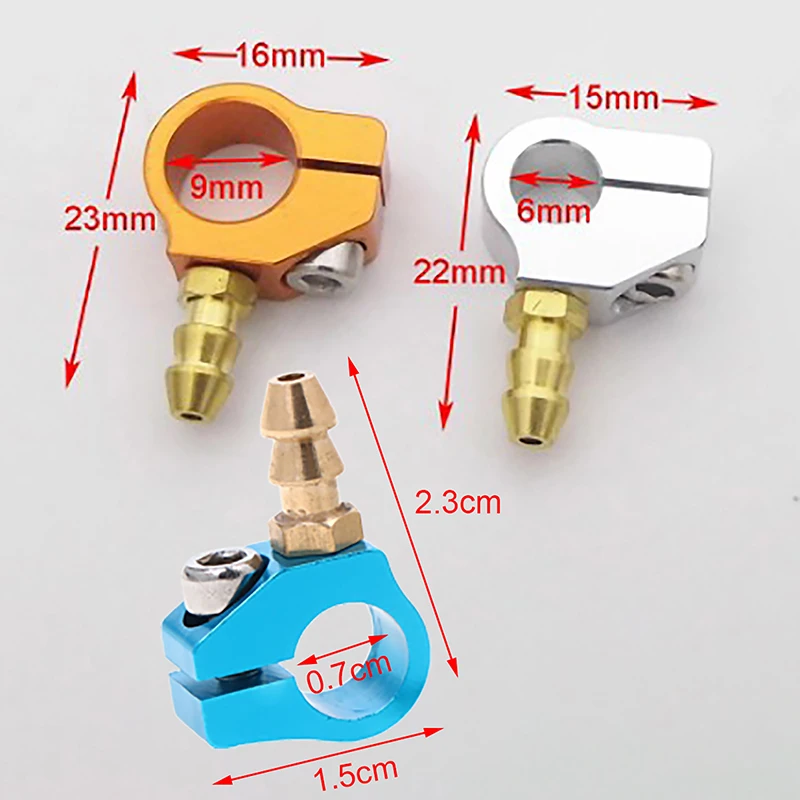 6mm 7mm 9mm Copper Pipe Fuel Clip / Shafting Copper Tube Clip For Remote Control Petrol Boat / Rc Boat Accessories