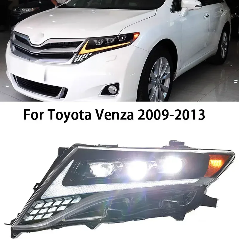

LED Headlights For Toyota Venza 2009 2010 2011 2012 2013 Head Lights LED DRL Dynamic Turn Signal Car Headlight Assembly