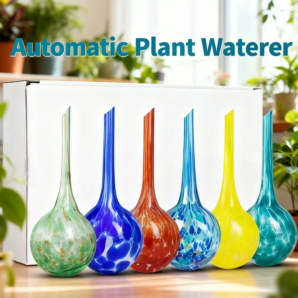 

Automatic Plant Waterer Colorful Glass Plant Self Watering Globes Plant Watering Bulbs Plant Watering Devices for Indoor Plants