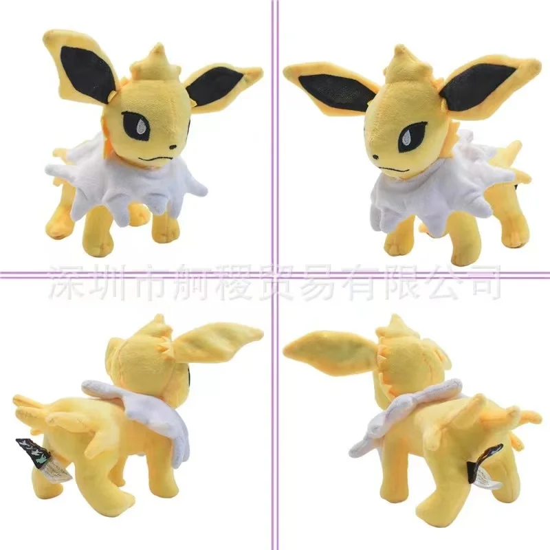 Pokemon karikatür Anime figürü peluş oyuncak Pet reon joon Jolteon Eevee cep canavar şekil dolması Pet bebek modeli çocuk hediyeler