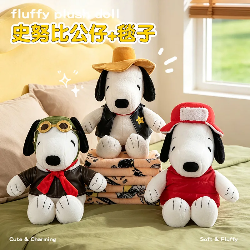 45cm Snoopy Plush Toys Cartoon Plushie Animal Anime Birthday Pillow Sofa Dog Doll Stuffed Winter Gift for Childrens Xmas Cute