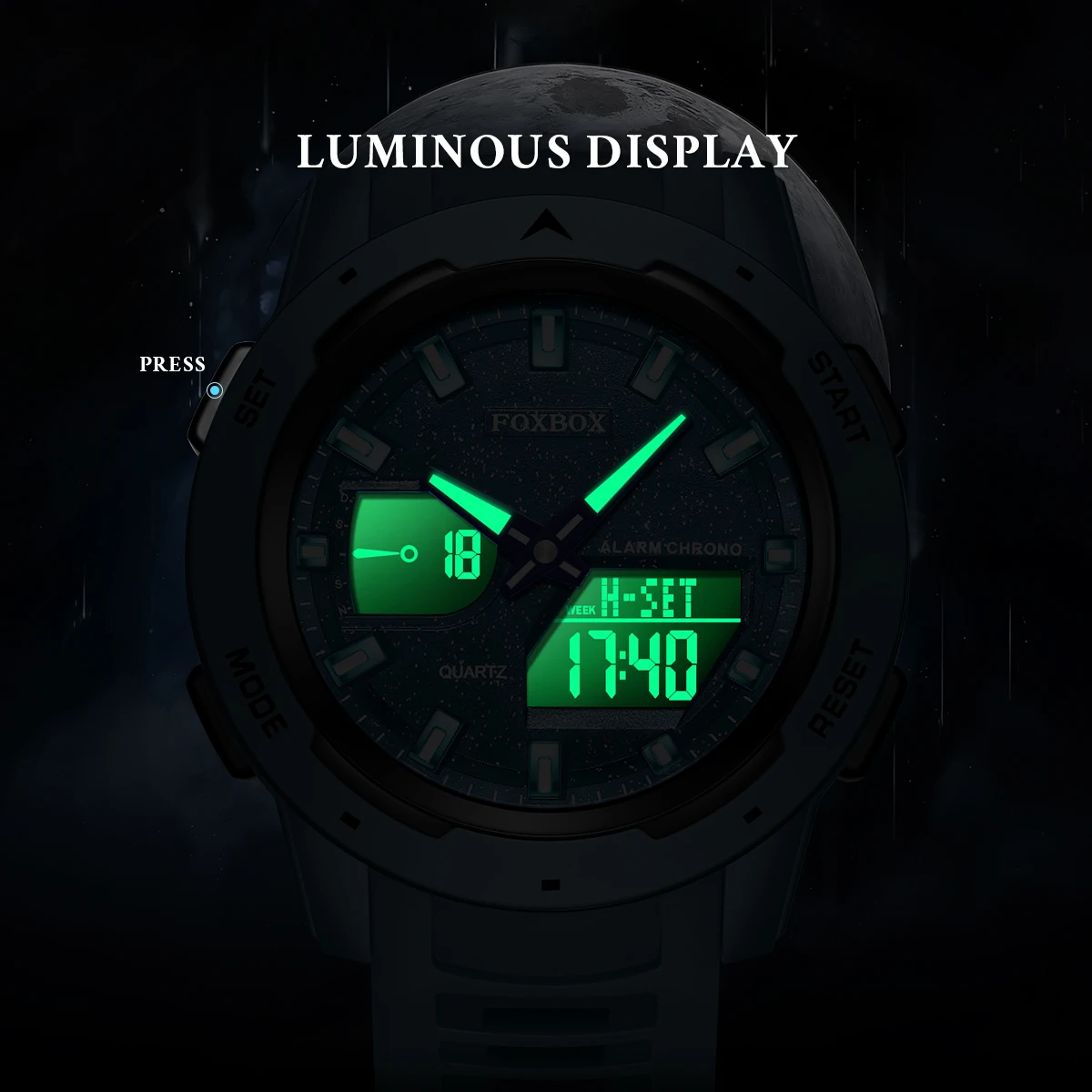 FOXBOX New Men LED Digital Watches Luminous Fashion Sport Waterproof Watches For Man Date Army Military Clock Relogio Masculino - view 5