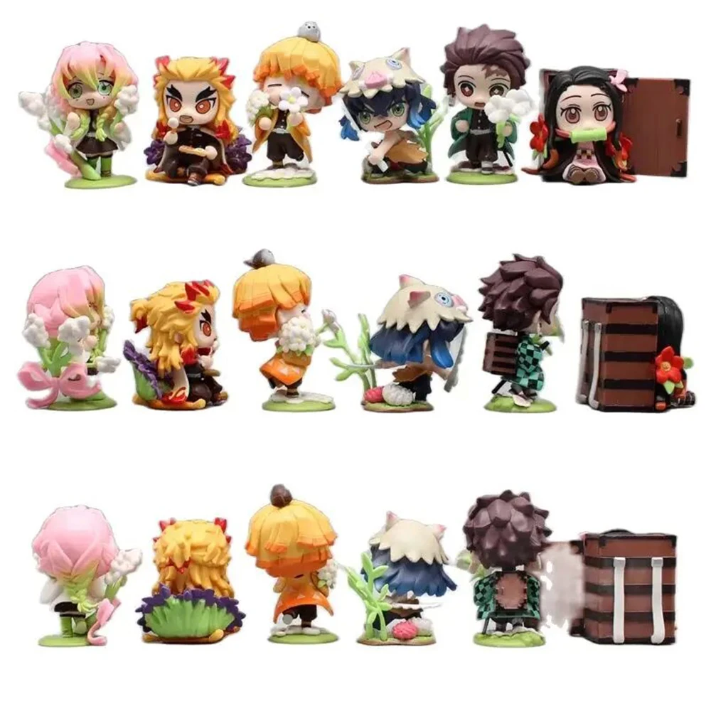 

Demon Slayer Kimetsu Yaiba Blue Spider Lily 6X Figurine Kamado Tanjirou Nezuko Agatsuma Zenitsu Hashibira Inosuke Rengoku etc