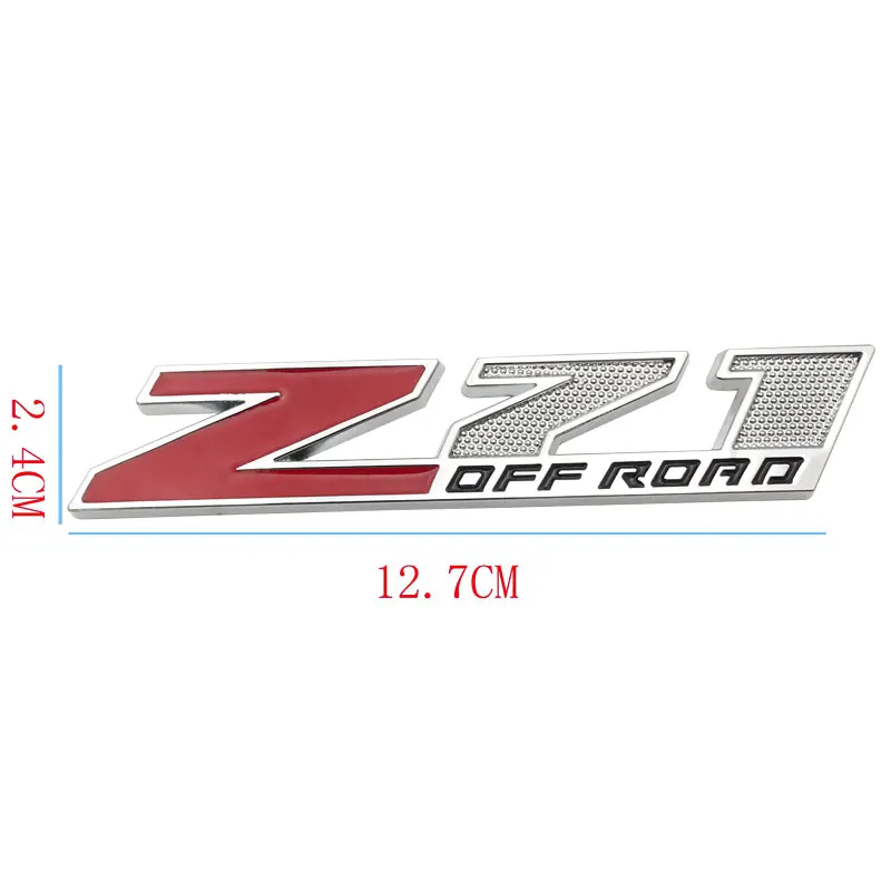 3D Metal Car Styling Z71 Offroad Logo Car Badge Grill Emblem for Silverado Suburban Tahoe 4X4 Auto Accessories