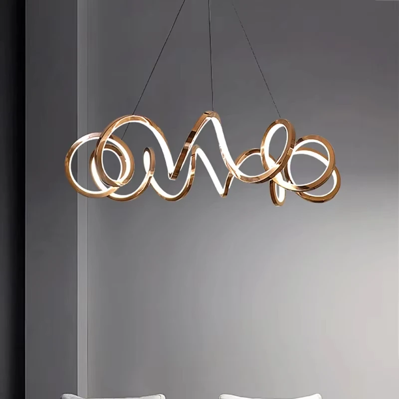 

Modern rose gold Pendant lamp Chandeliers for dining room pendant lights hanging lamps for ceiling Pendant lamp indoor lighting