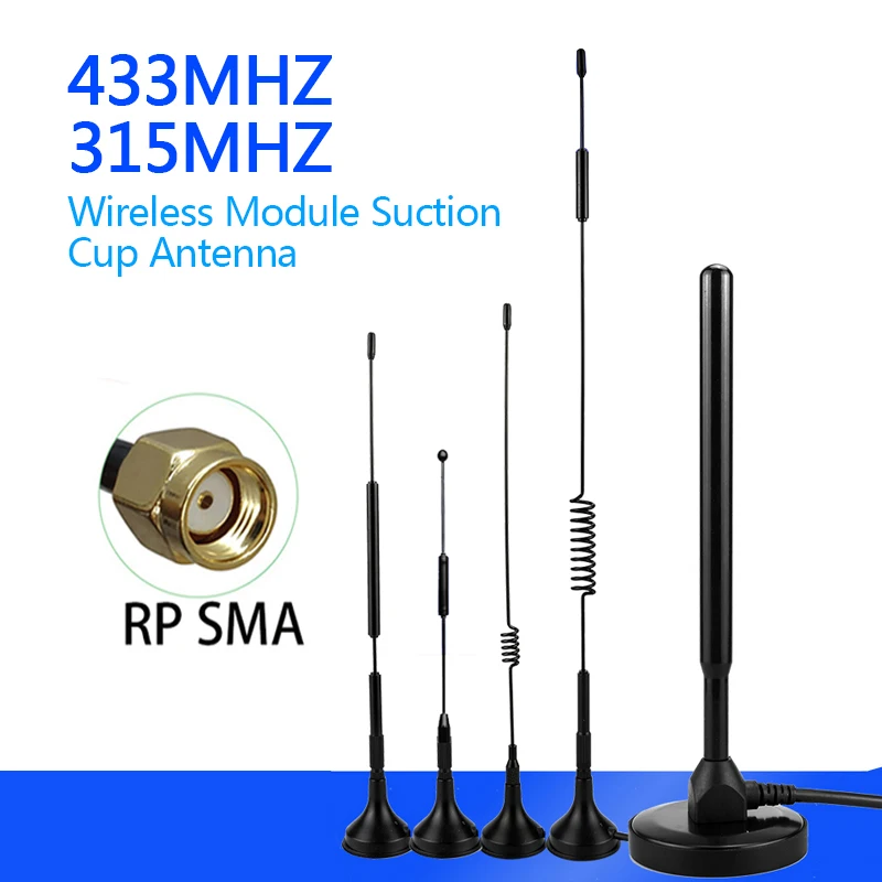 GWS lora 433mhz 315MHZ 470MHZ SMA FEMALE wireless module omnidirectional LORAWAN sucker antenna 3M RG174 smart meter system