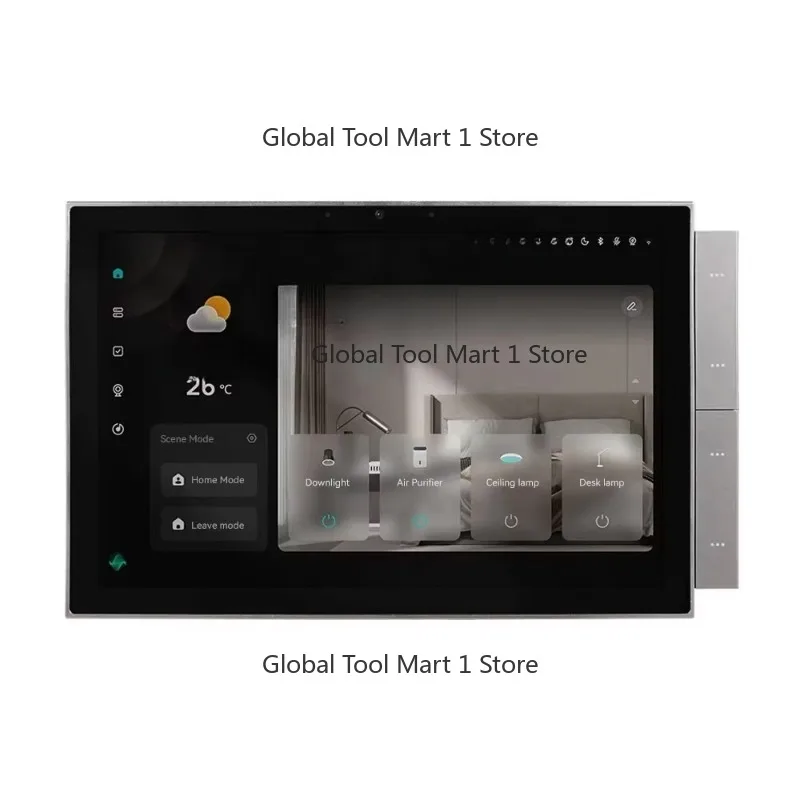 

Wifi Sm-art Touch Screen Center Control Panel Voice Control Alexa Built-in ZigBee Gateway Built-in for Intelligent Scenes 10