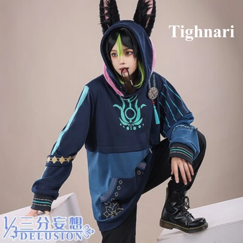 

New Tighnari and Cyno Cosplay Costume Game Genshin Impact Men Cos Casual Sweatshirt Comic-con Party Hoodie Suit Cool Pre-sale