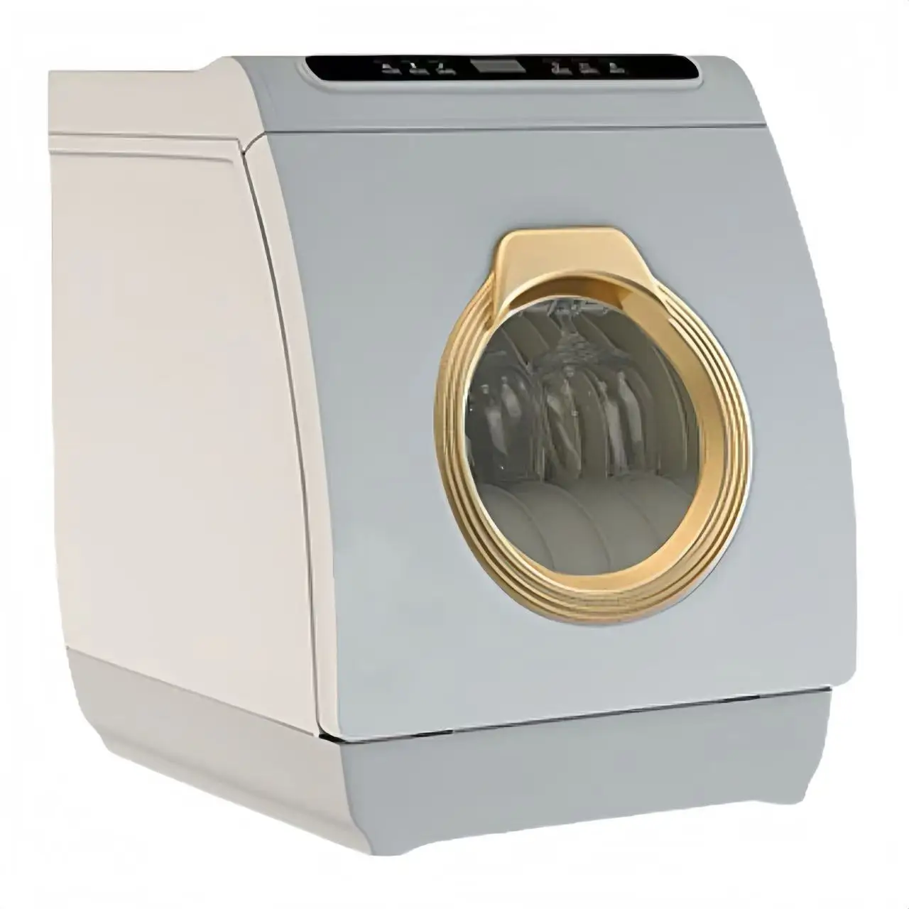 8 Sets Mini Small Stainless Steel Smart Mini Portable Dish Washer Automatic DishWasher Machine for Home Commercial Dormitory