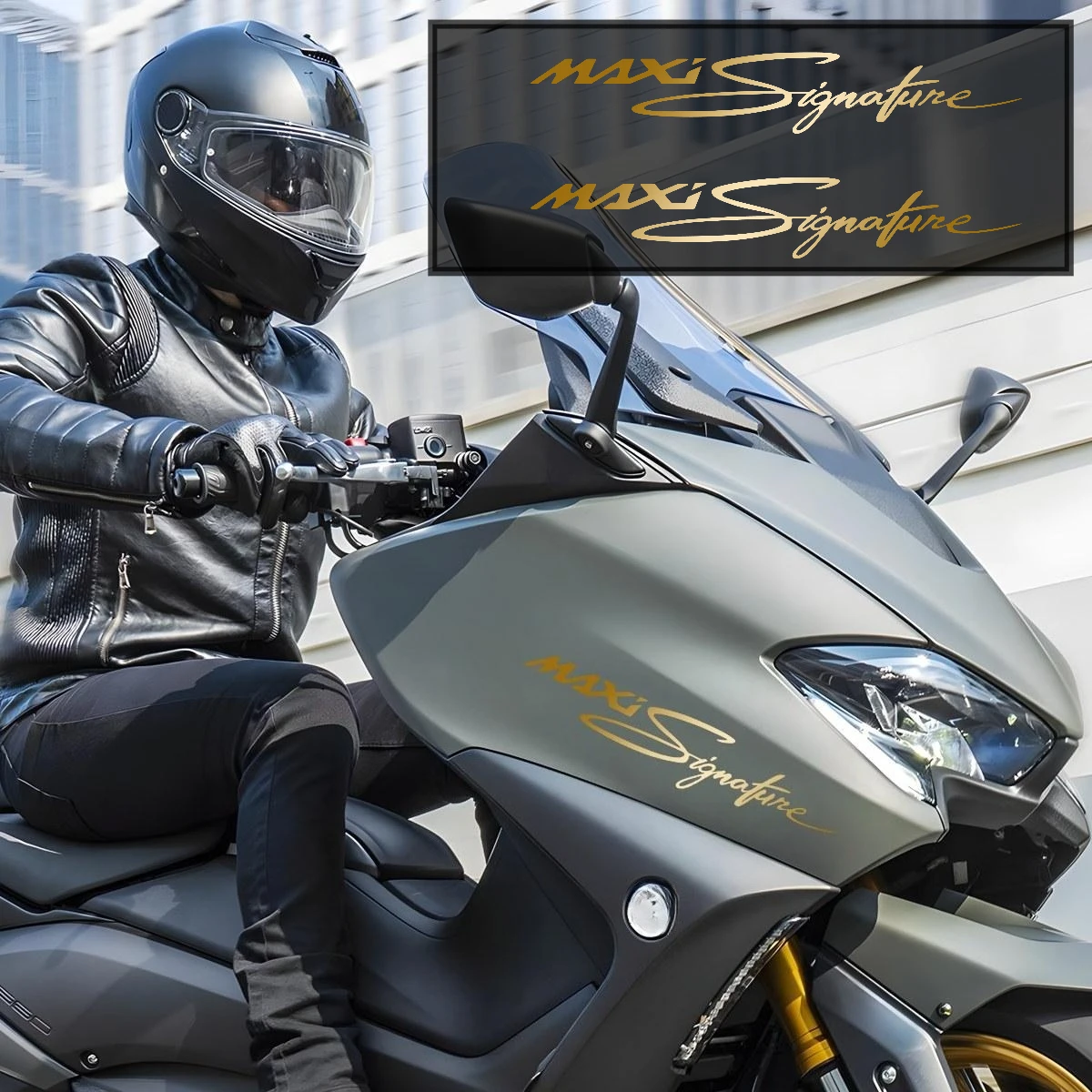 For NMAX155 Signature Sticker Motorcycle Head Cutout Decals nmax 155 NMAX 155 Logo Decoration Vinyl Waterproof Stickers