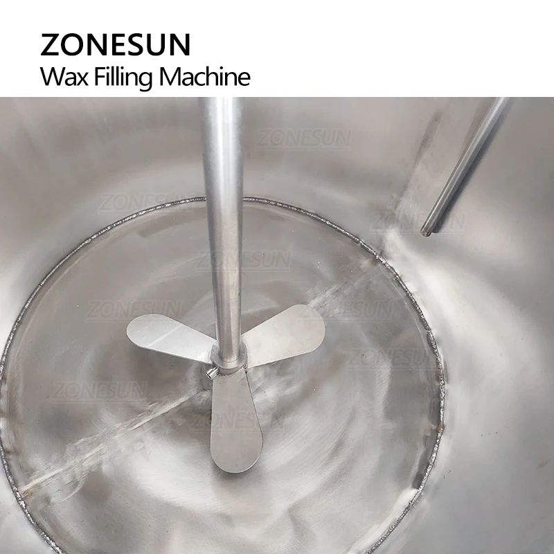 ZONESUN – Machine de remplissage et de mélange ZS-GTCD paraffine d'abeille, Machine de fabrication de bougies chauffantes à pompe magnétique