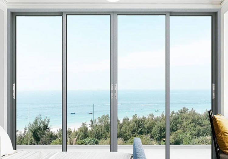 Frameless Slim Frame Aluminum Sliding Glass Door