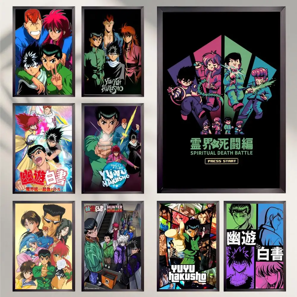 Anime YuYu Hakusho Poster HD Versatile Waterproof Wall Decor Self Adhesive Perfect for Any Room & Ideal Gift