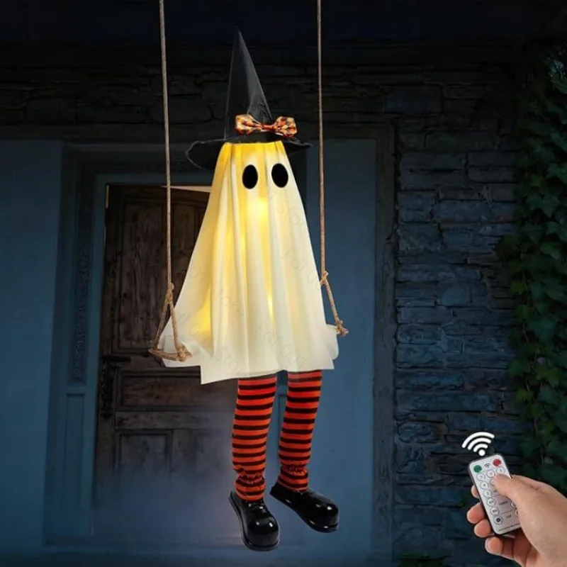Halloween wizard ghost LED light ambient decoration pendant