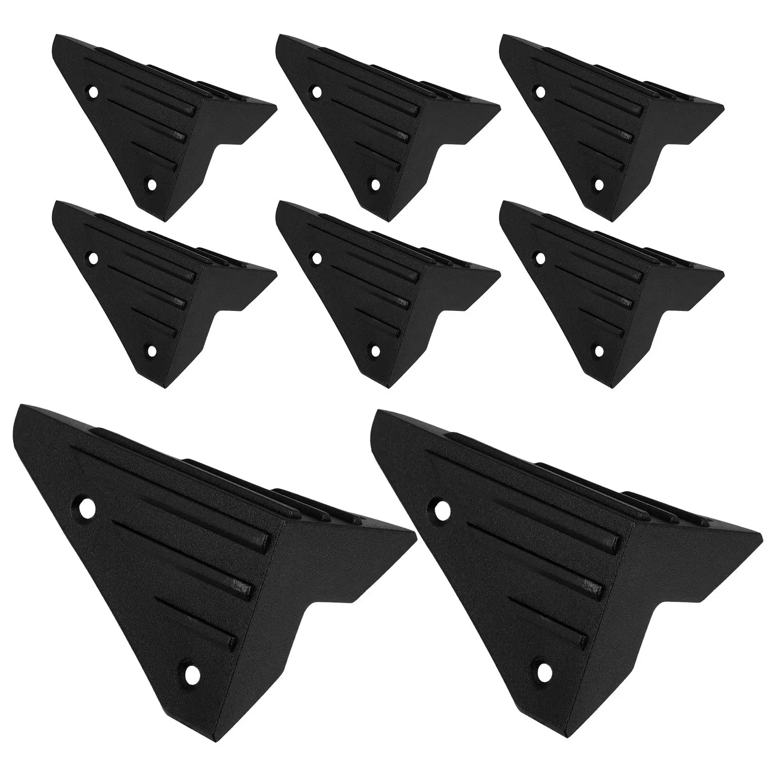 8-teiliges Lautsprecherzubehör, robuster Kunststoff, Kantenschutz für Bühnenlautsprecher, schwarze Schutzvorrichtungen, Sicherheitsmöbel, dekorativ