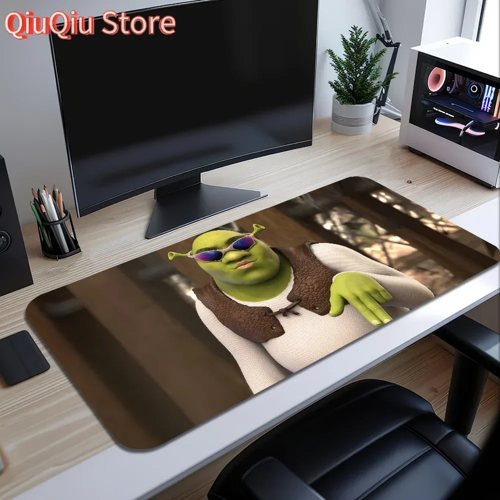 Alfombrilla de ratón de dibujos animados m-monster Shrek, alfombrilla de escritorio grande, teclado ergonómico para oficina, juego de goma, PC, antideslizante, antidecoloración, personalizada para el hogar, Best Pr