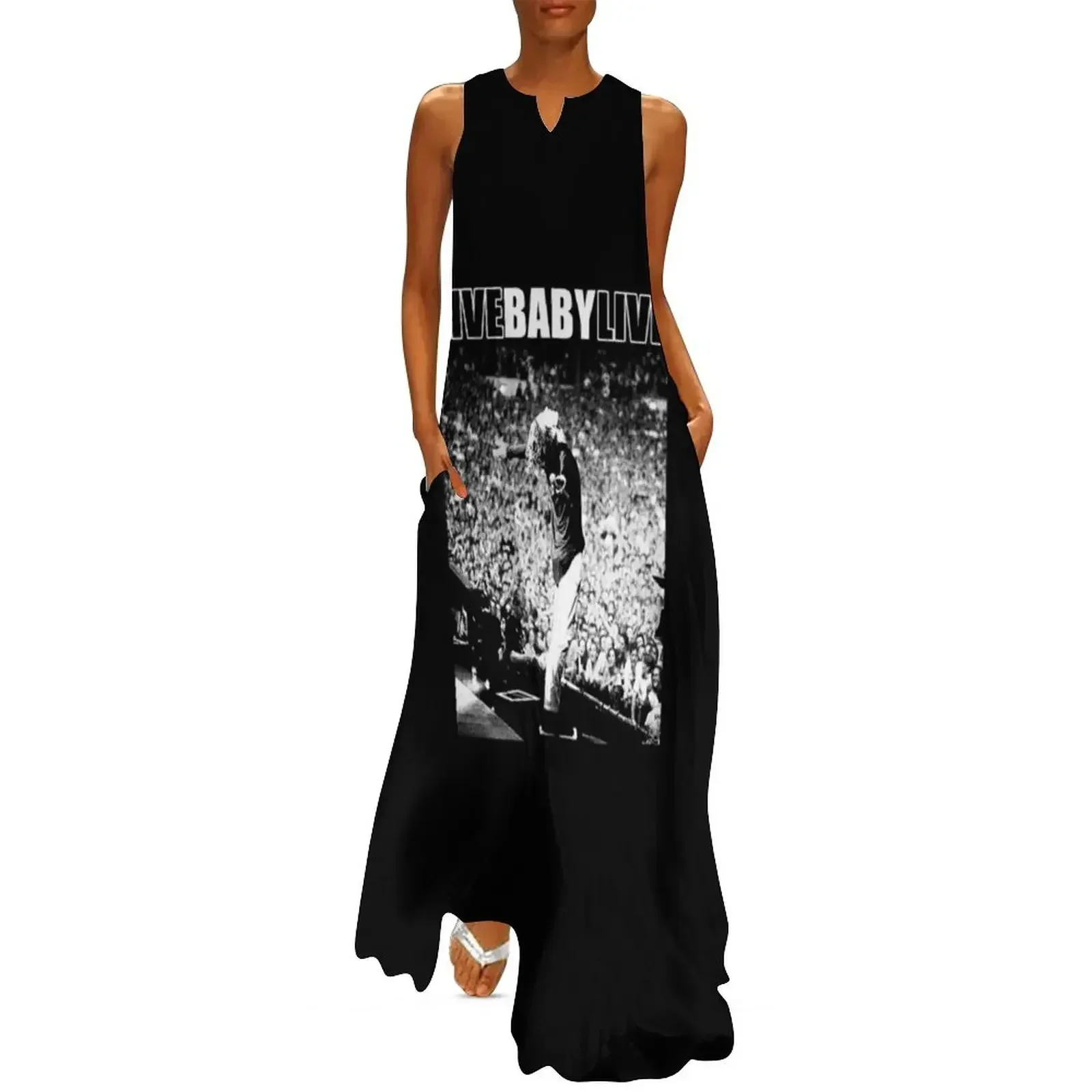 

Live Baby Live Halftone Long Dress summer women's dress 2025 Bridesmaid dress woman Long woman