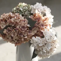35CM Autumn Hydrangea Artificial Flower Wedding Home Decoration Flower Arrangement Photography Props 3