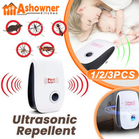 Ultrasonic Pest Repeller EU Electronic Pest Reject Mouse Rat Cockroach Pest Control Device Household Mosquito Killer Fly Killer