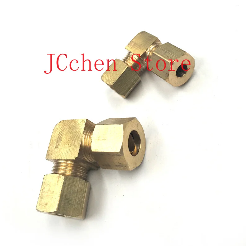 

Fit 6mm 8m 9.52mm 10mm 12mm OD Tube 90 Degree Elbow Connector Coupler Compression Union Brass Pipe Fitting Home Garden