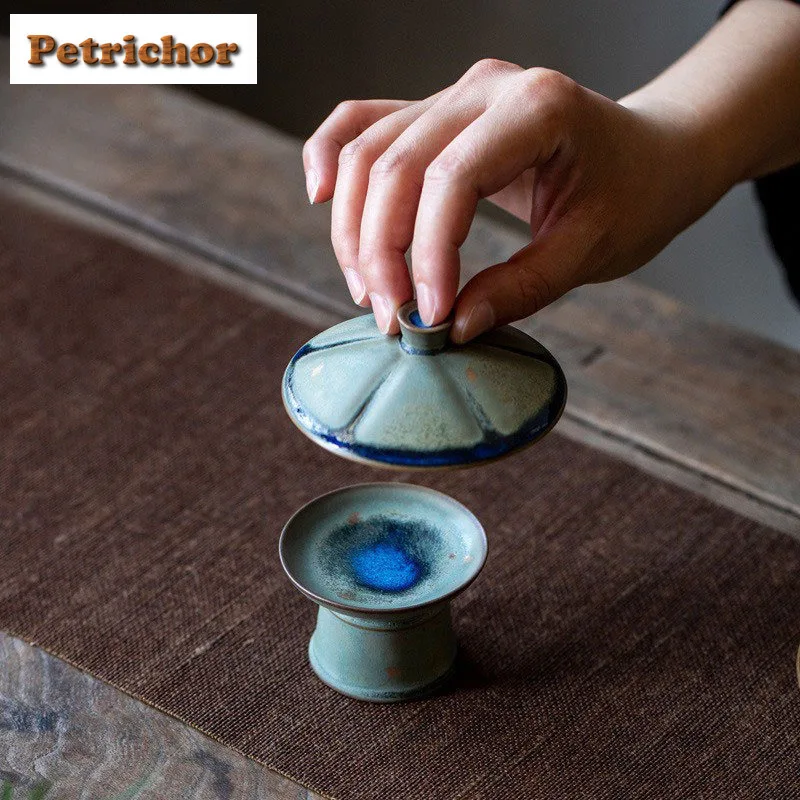 Banana Leaves Green Ginkgo Teapot Cover Holder Aesthetic Cover Frame Lid Bracket Zisha Pot Lid Shelf Chinese Tea Set Decoration