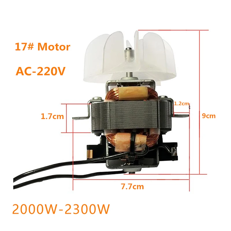 Hair Dryer Parts For Hair Salon Professional High Power Hair Dryer Motor #17 Motor With Fan Leaf 220V 2200W-2300W