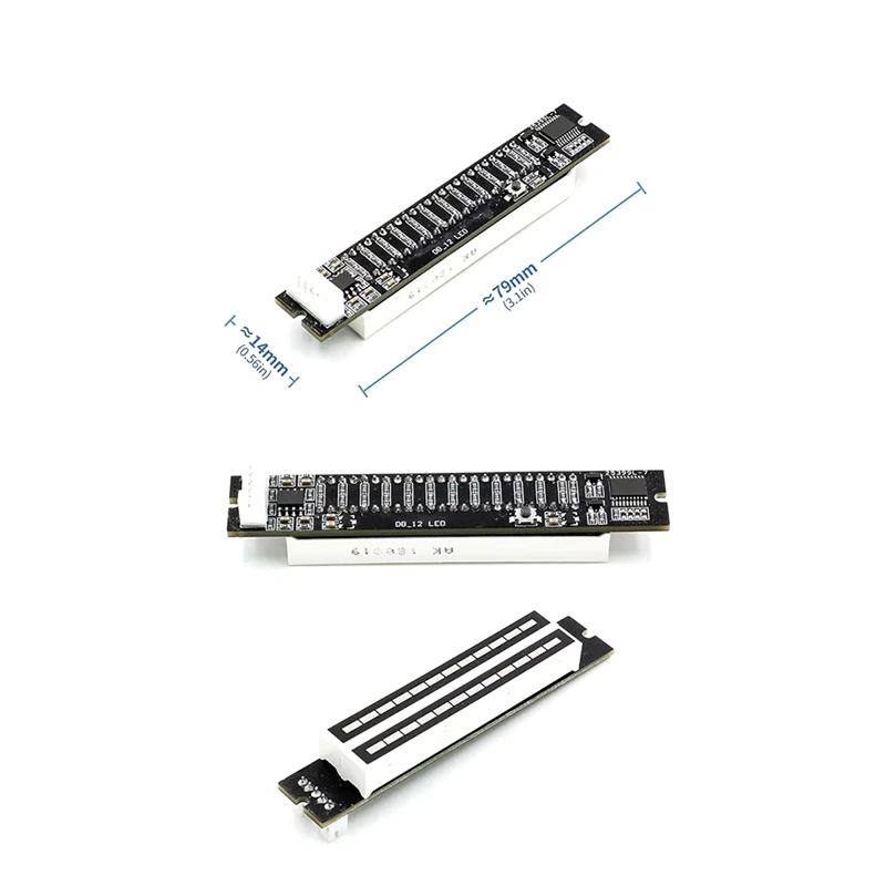 Indicador de Audio Dual de 12 niveles, luz LED, medidor de VU, placa amplificadora estéreo, placa de velocidad de luz ajustable con modo AGC DIY