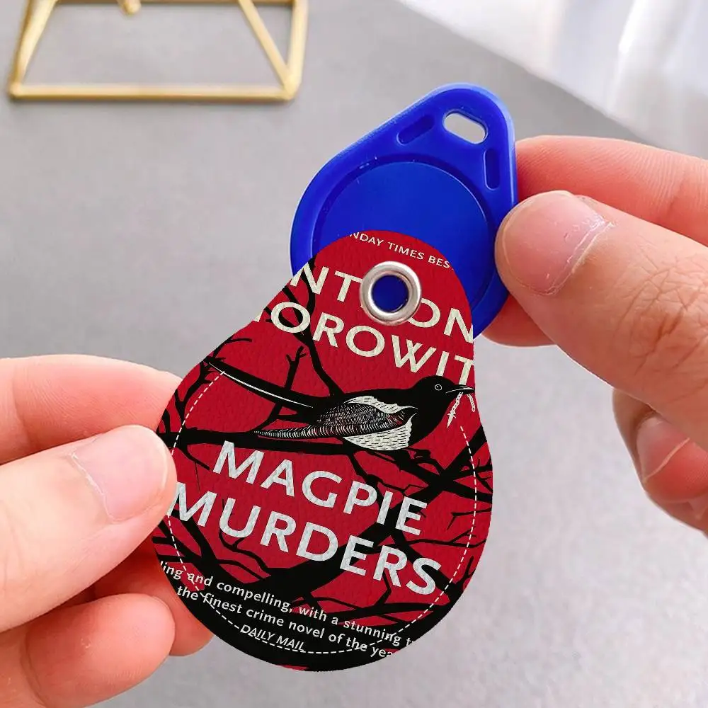 

Новый тонкий кожаный чехол-ключница Mystery Tv Magpie Murders из ПУ кожи для ключей и пропускных карт