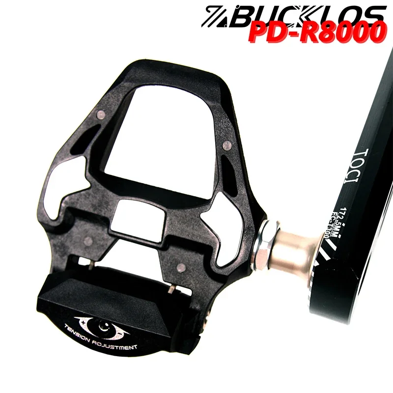 BUCKLOS Bicycle Pedal Fit SPD System Ultralight Durable Road Bike Pedal Self-locking Clipless Pedals Bearing Road Bicycle Pedals