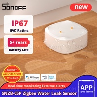 SONOFF SNZB-05P Zigbee 3.0 Water Leak Detector 5 Years Lifetime IP67 Waterproof Remote Control Smart Home with Alexa Google Home