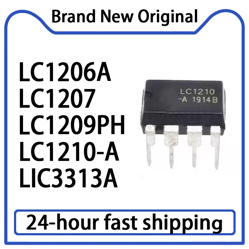 1PCS LC1206A LC1207 LC1209PH LC1210-A LIC3313A LIC3313AD Original LC1210 DIP-7 Power Management Chip New in Stock