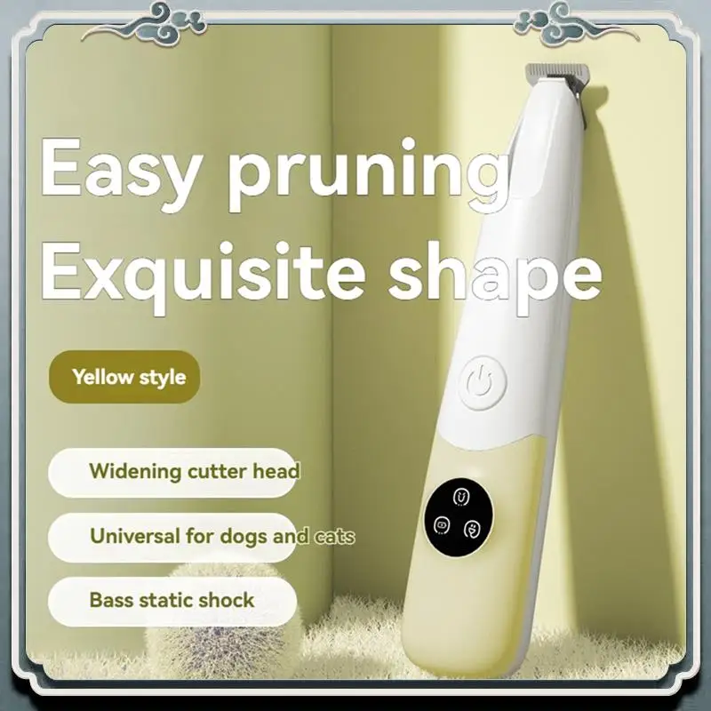 Tagliacapelli elettrico durevole per cani e gatti Strumento universale per rasatura di animali domestici Trimmer elettrico a basso rumore