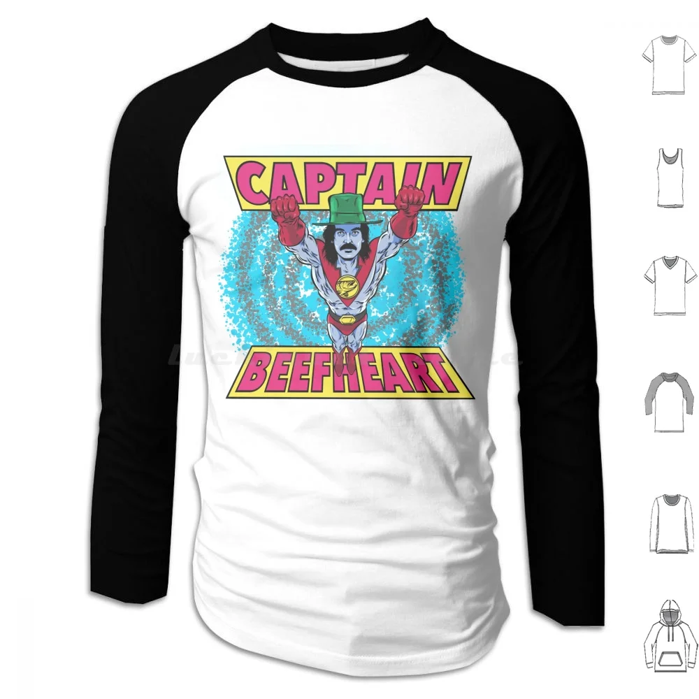 Captain Hoodie cotton Long Sleeve New Wave Indie Punk Grunge Music Stuffbymark Stuffbymarkuk Stuff By Mark