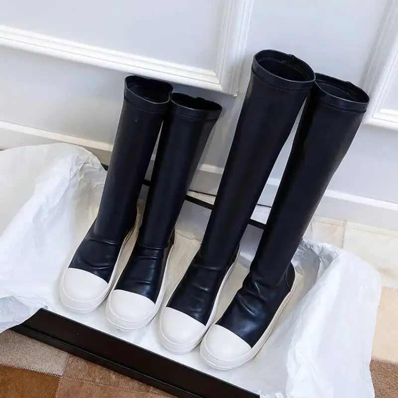Owens Women's Boots Plus Size Casual Women's Boots Sexy Over the Knee Boots Casual Stretch Sneaker Boots Designer Shoes view 5