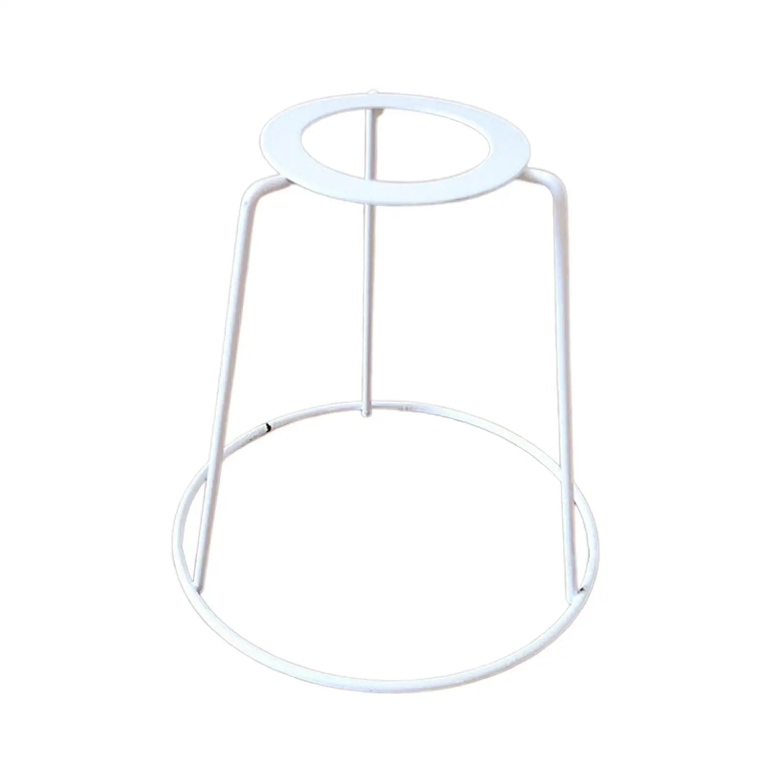 Lamp Shade Frame Ring Sturdy Holder Desktop Light Stand for Light Cage Guard
