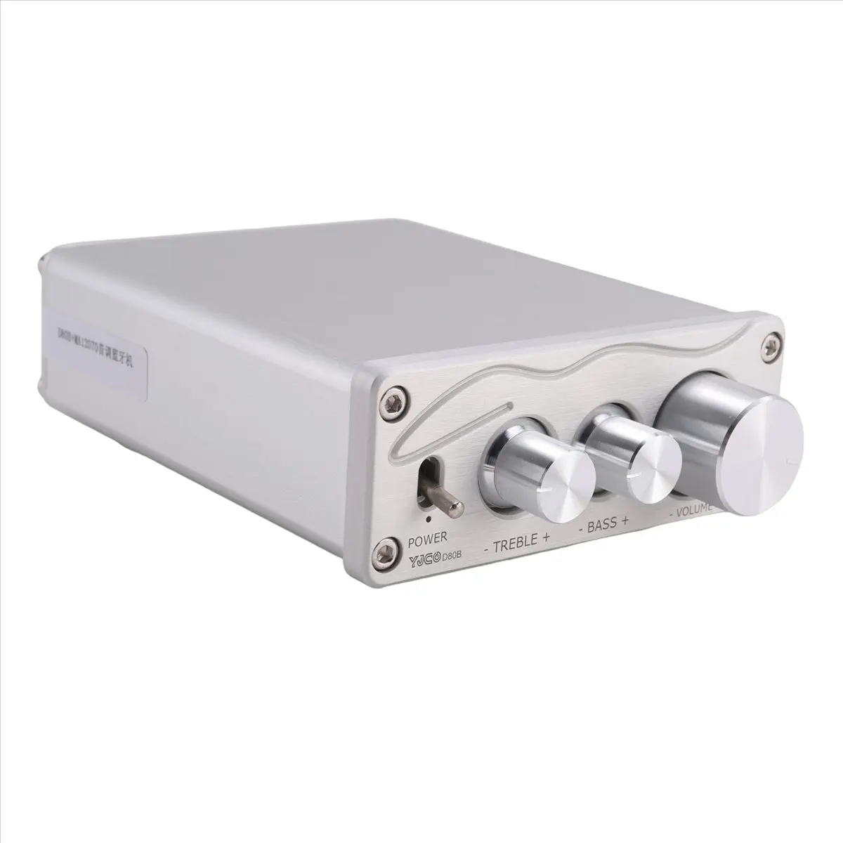 

(A23G) Hi-Fi усилитель звука MA12070 80Wx2 Bluetooth 5.0, стереофонический аудиоусилитель для домашнего кинотеатра и караоке, серебристый