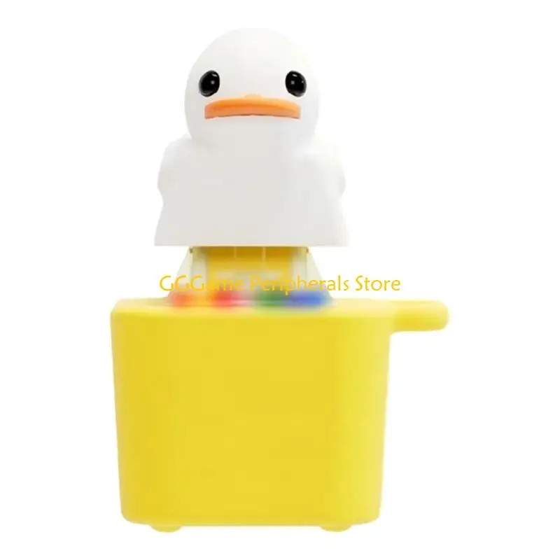 

U55B Creative LED Light Up Duck Keychain Duck Quacking Fidgets Toy Rechargeable Quacking Duck Fidgets Toy